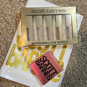 🌅SCOTT BARNES Marshmallow World Lip Gloss Set Tequila Sunrise Eyeshadow Palette